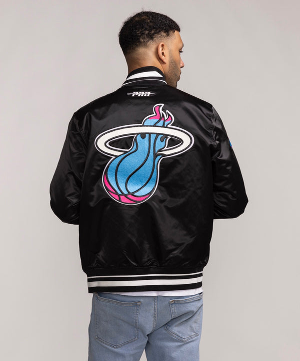 Pro Standard Miami HEAT Original Vice Satin Jacket Men's Jacket Pro Standard