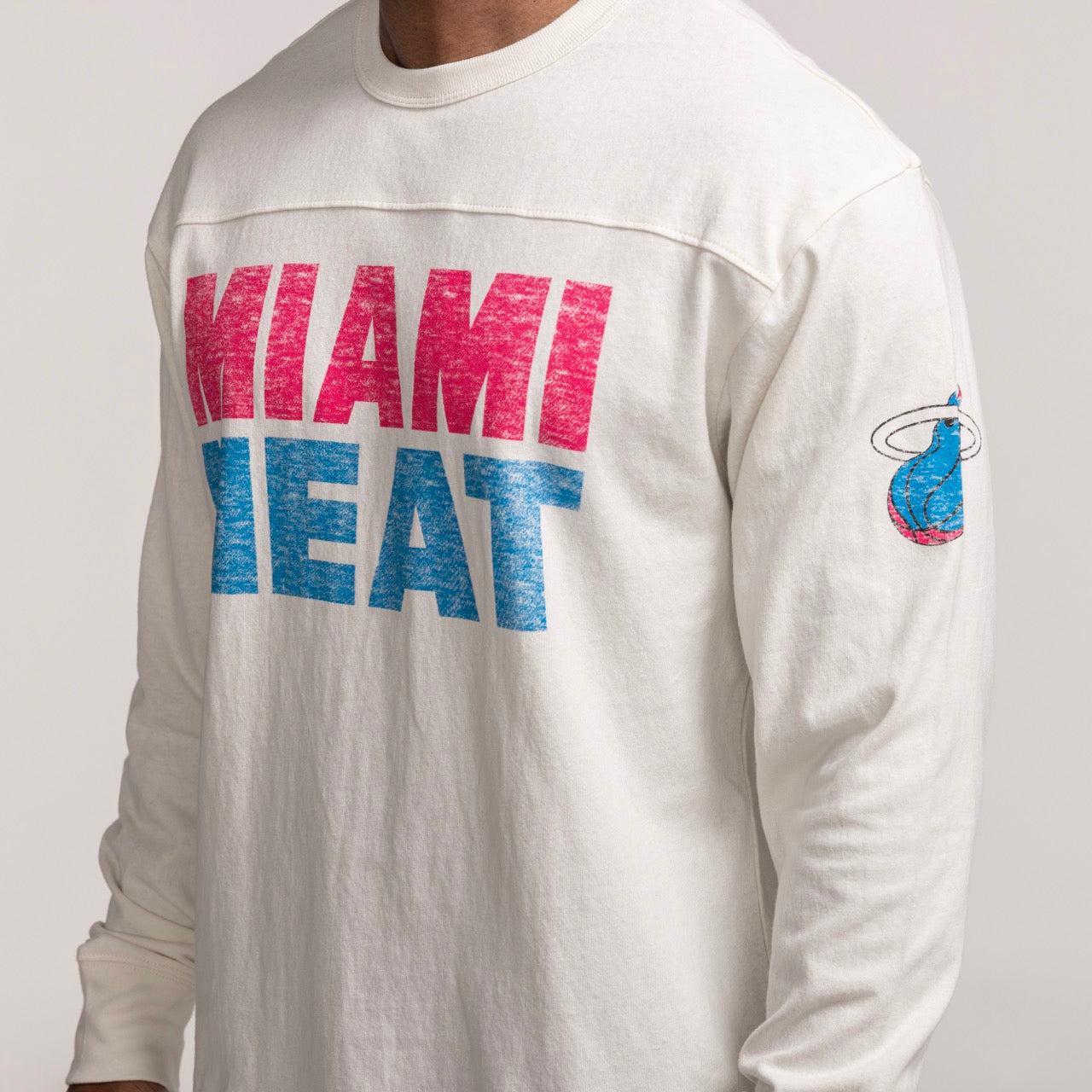 '47 Brand Miami HEAT Original Vice Long Sleeve Tee Men's Long Sleeve Tee '47 Brand