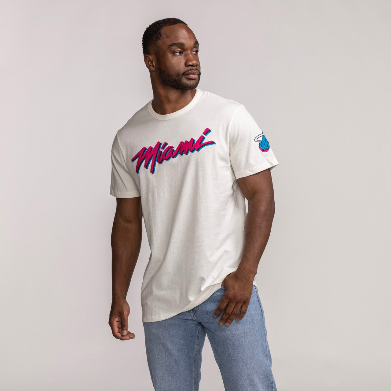 '47 Brand Miami HEAT Original Vice Wordmark Tee Men's Tee '47 Brand