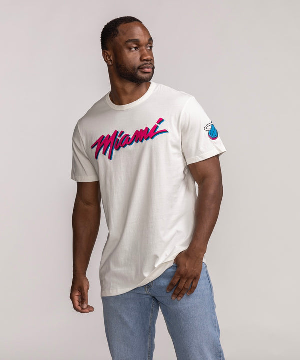 '47 Brand Miami HEAT Original Vice Wordmark Tee Men's Tee '47 Brand