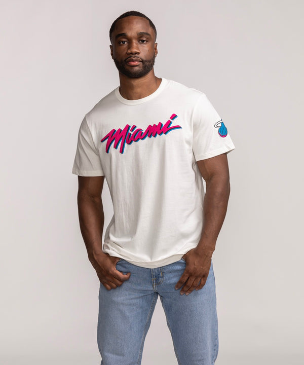 '47 Brand Miami HEAT Original Vice Wordmark Tee Men's Tee '47 Brand