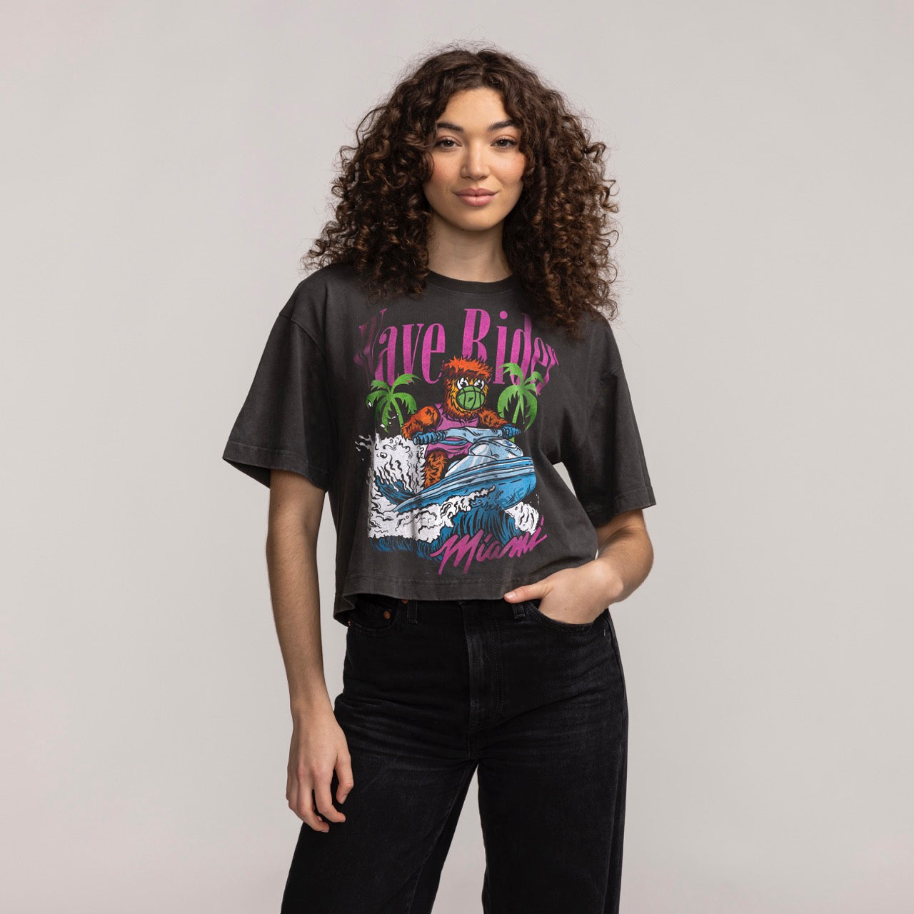 Court Culture Wave Rider Boxy Crop Tee Women's Crop Top Court Culture