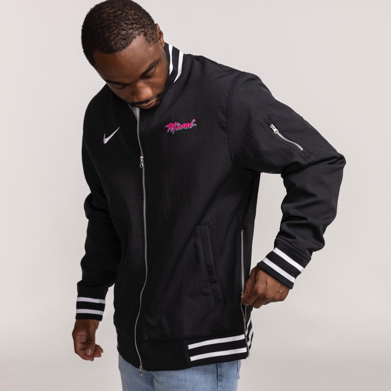 Nike Miami HEAT Original Vice Bomber Jacket Men's Jacket Nike