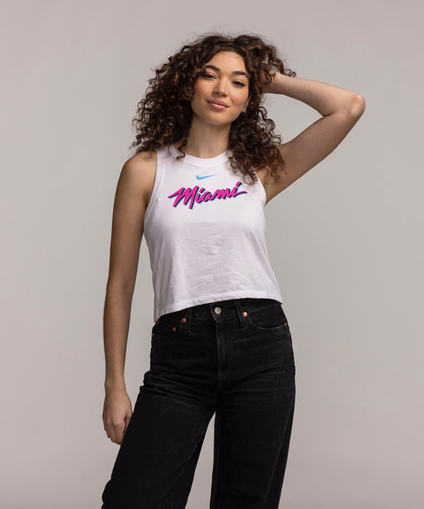 Nike Miami HEAT Original Vice Women's Cropped Tank Top Women's Crop Top Nike