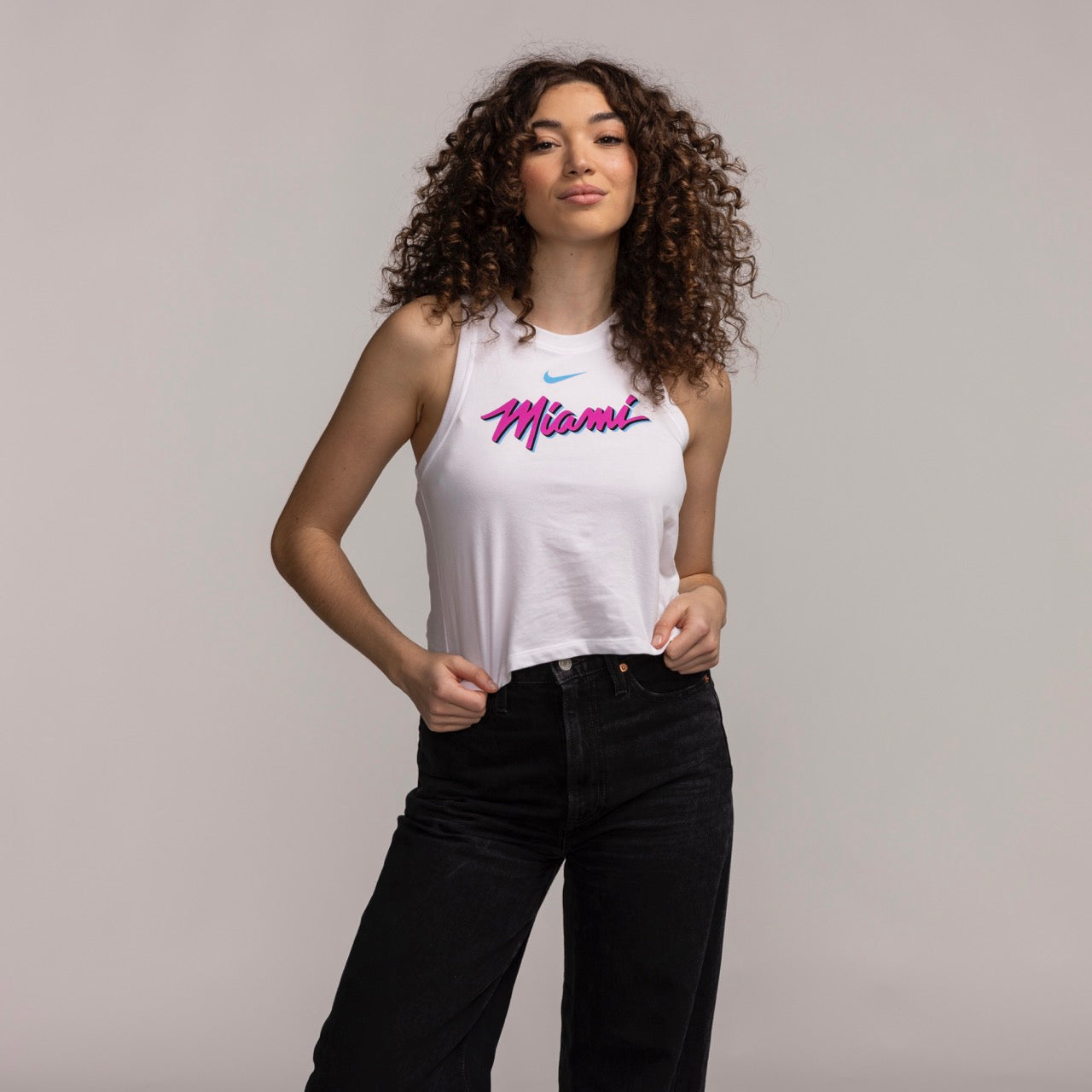 Nike Miami HEAT Original Vice Women's Cropped Tank Top Women's Crop Top Nike