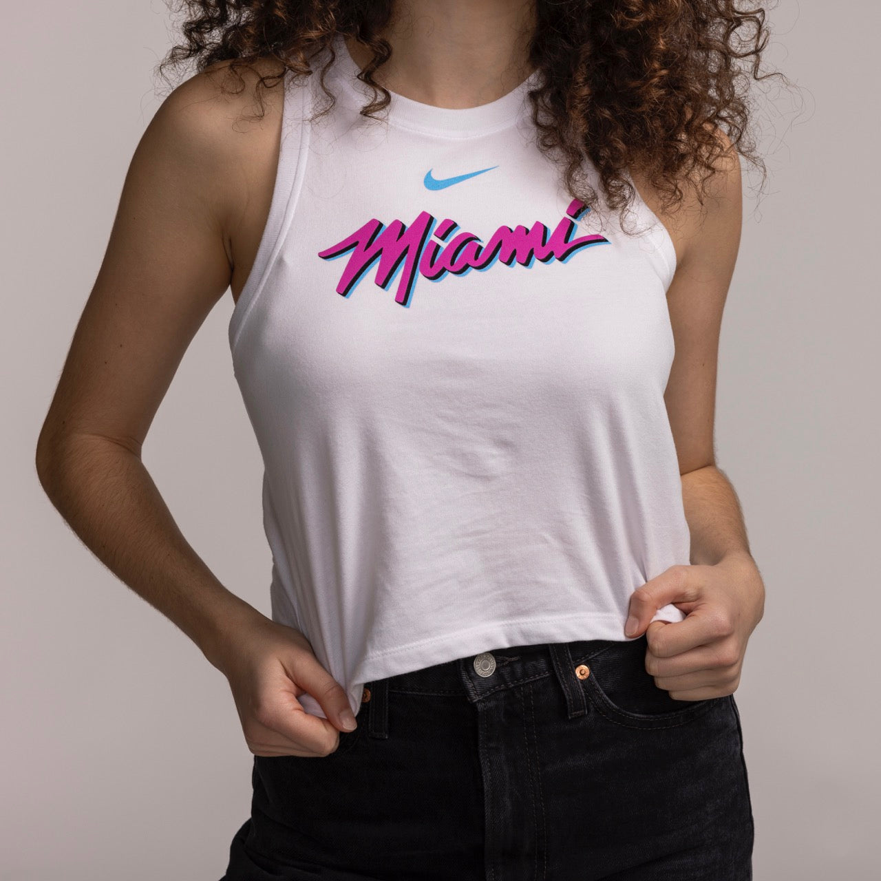 Nike Miami HEAT Original Vice Women's Cropped Tank Top Women's Crop Top Nike