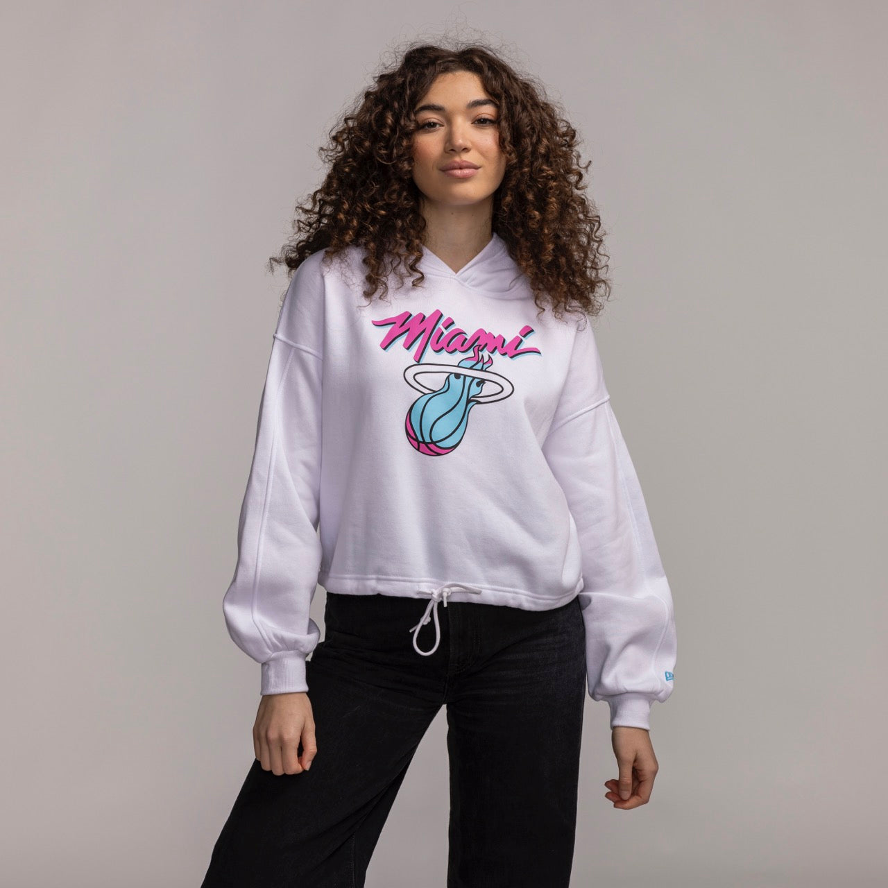 New Era Miami HEAT Original Vice Women's Cropped Hoodie Women's Hoodie New Era