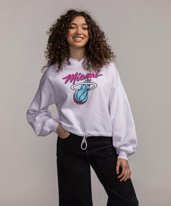 New Era Miami HEAT Original Vice Women's Cropped Hoodie Women's Hoodie New Era