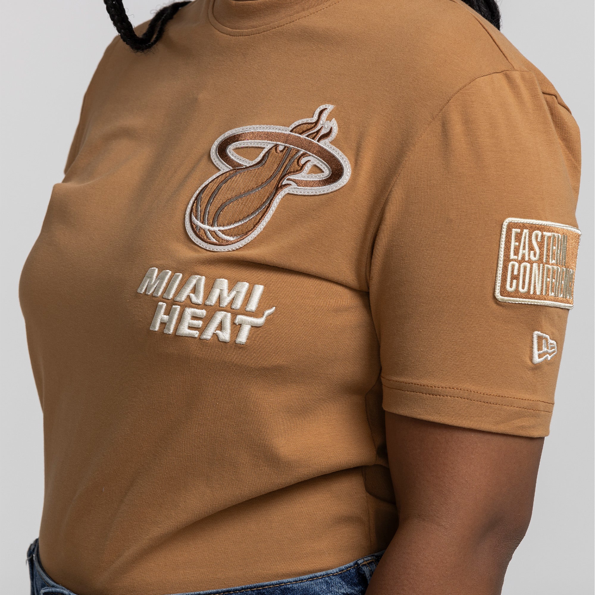 New Era Miami HEAT Tan Tee Unisex Tee New Era   