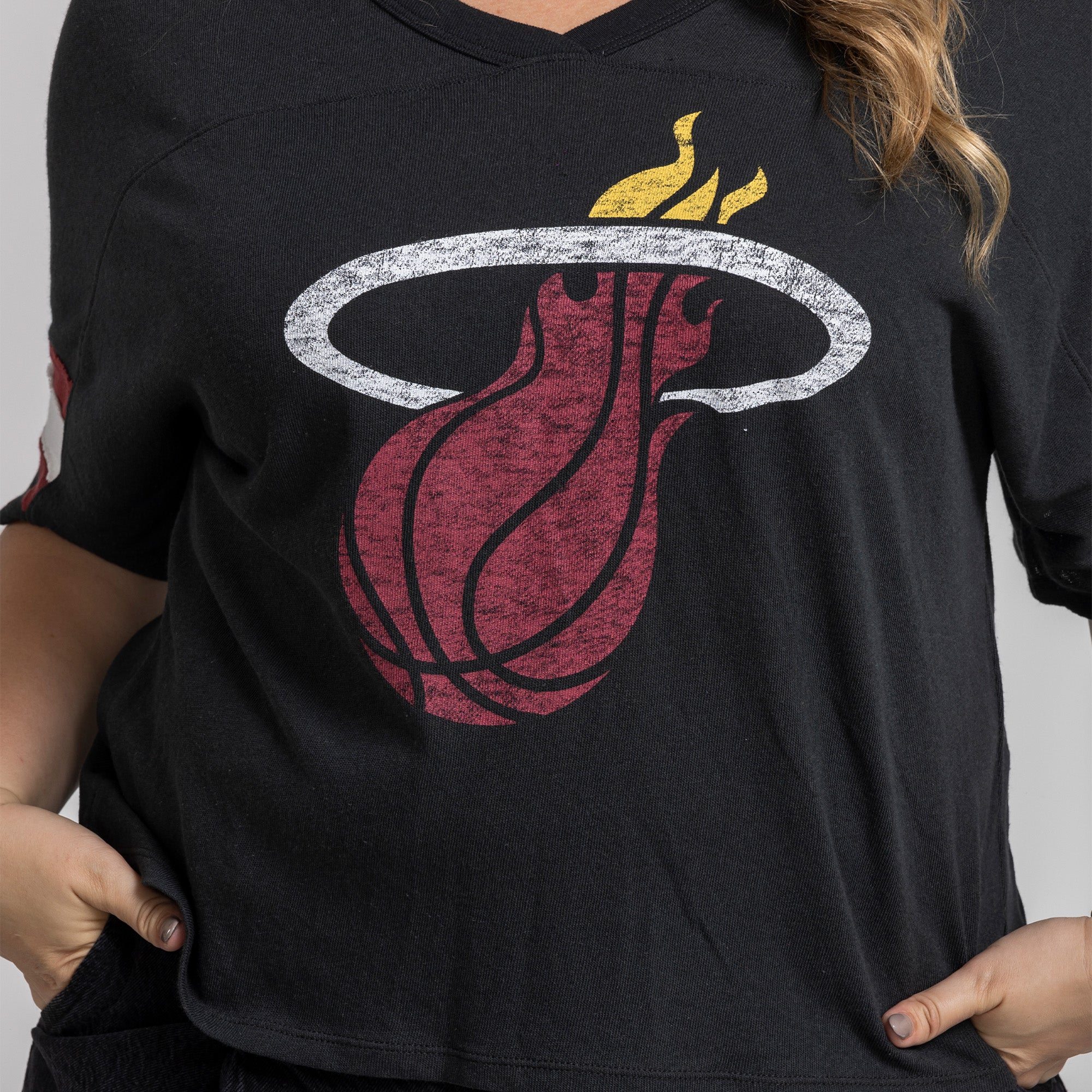 '47 Brand Miami HEAT Scout  Women's Crop Tee Women's Crop Top '47 Brand   