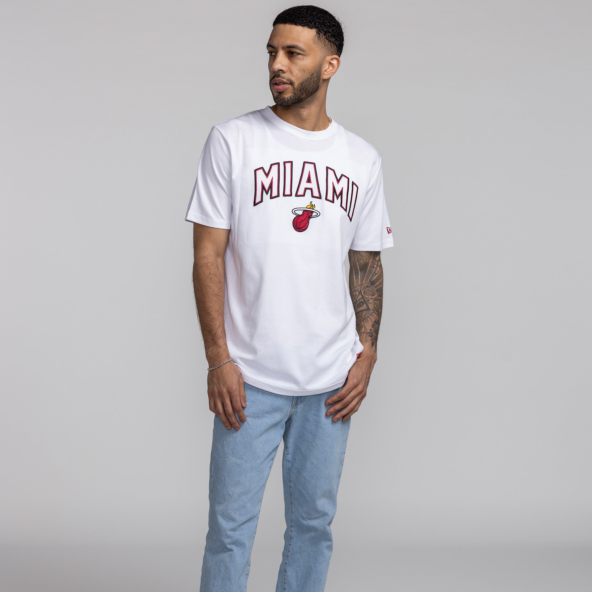 New Era Miami HEAT Miami Crewneck Tee Unisex Tee New Era   