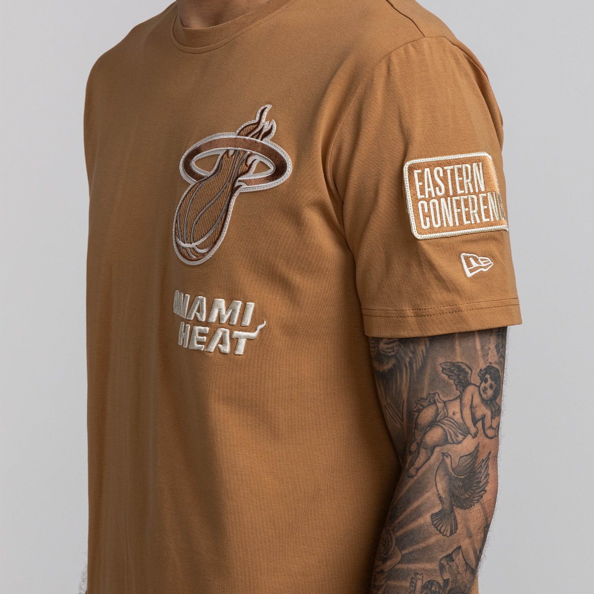 New Era Miami HEAT Tan Tee Unisex Tee New Era   