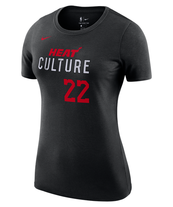 Jimmy Butler Nike HEAT Culture Name & Number Women's Tee Women's Tee Nike   