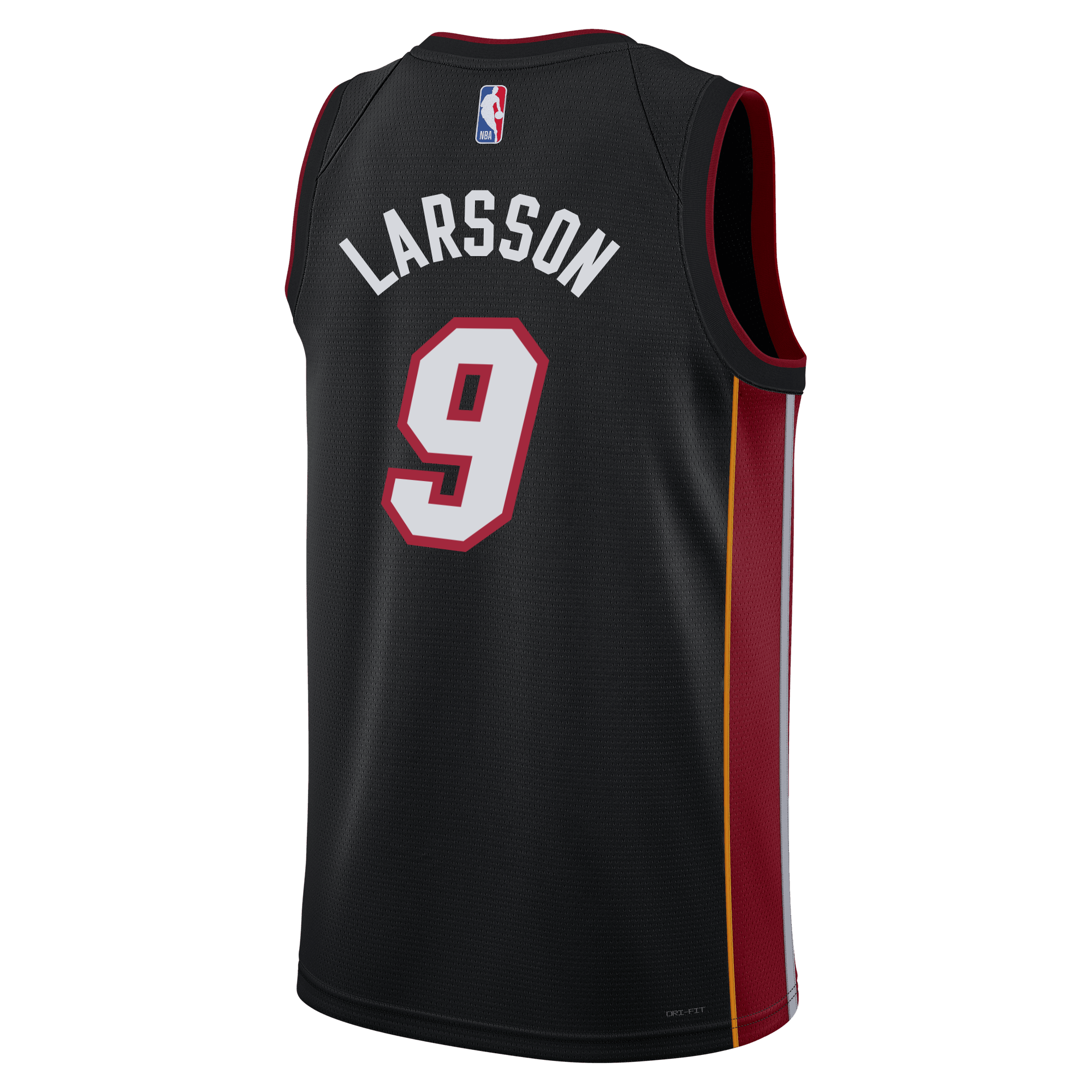 Pelle Larsson Nike Miami HEAT Icon Black Swingman Jersey Men's Jersey Nike   