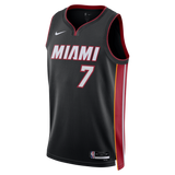 Kel'el Ware Nike Miami HEAT Icon Black Swingman Jersey - 1