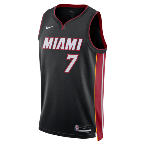 Kel'el Ware Nike Miami HEAT Icon Black Swingman Jersey