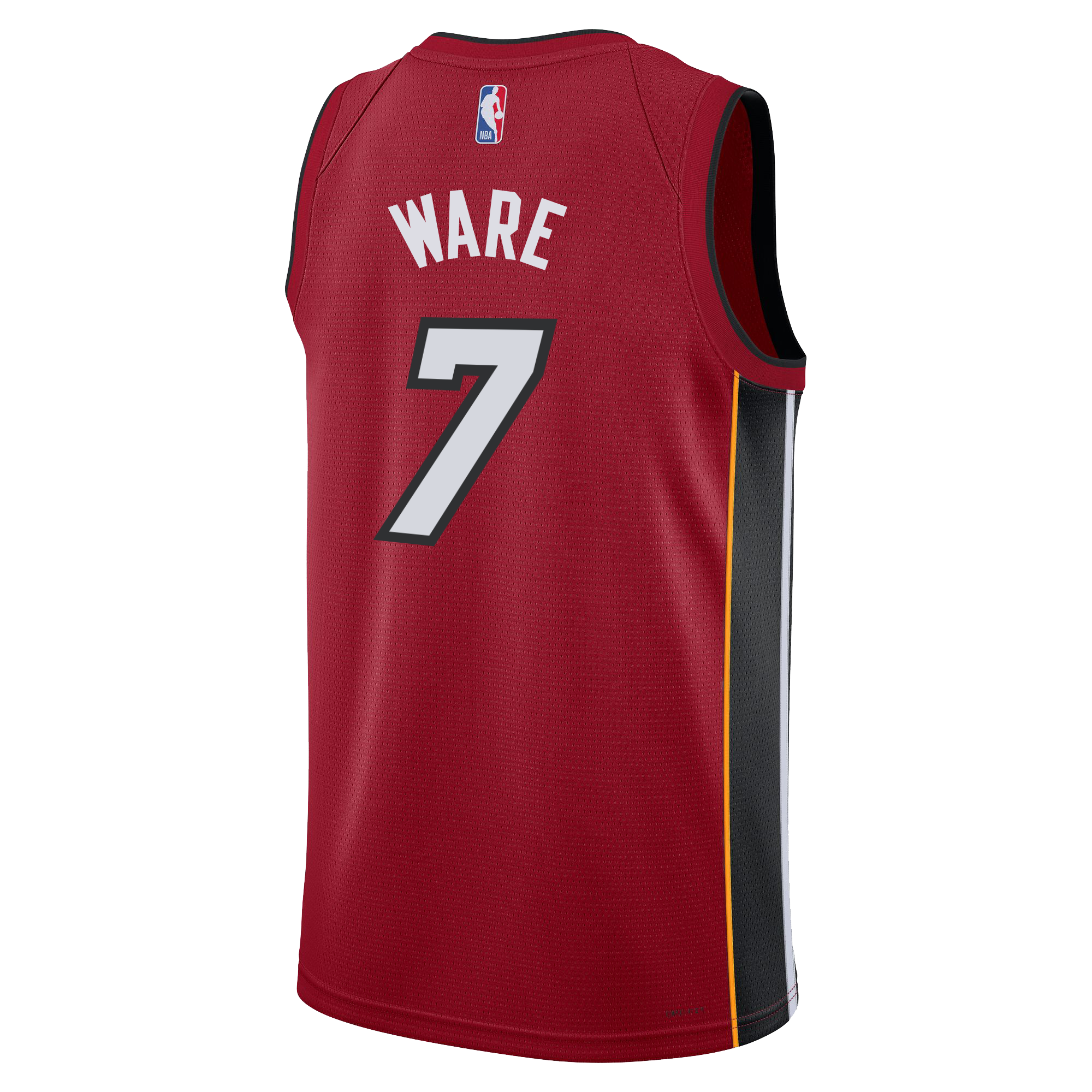 Kel'el Ware Nike Jordan Brand Miami HEAT Statement Red Swingman Jersey Men's Jersey Nike   