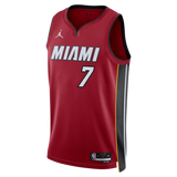 Kel'el Ware Nike Jordan Brand Miami HEAT Statement Red Swingman Youth Jersey - 1