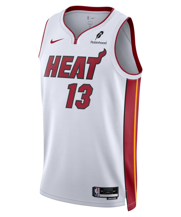 Bam Adebayo Nike Miami HEAT Association White Swingman Jersey Men's Jersey Nike   