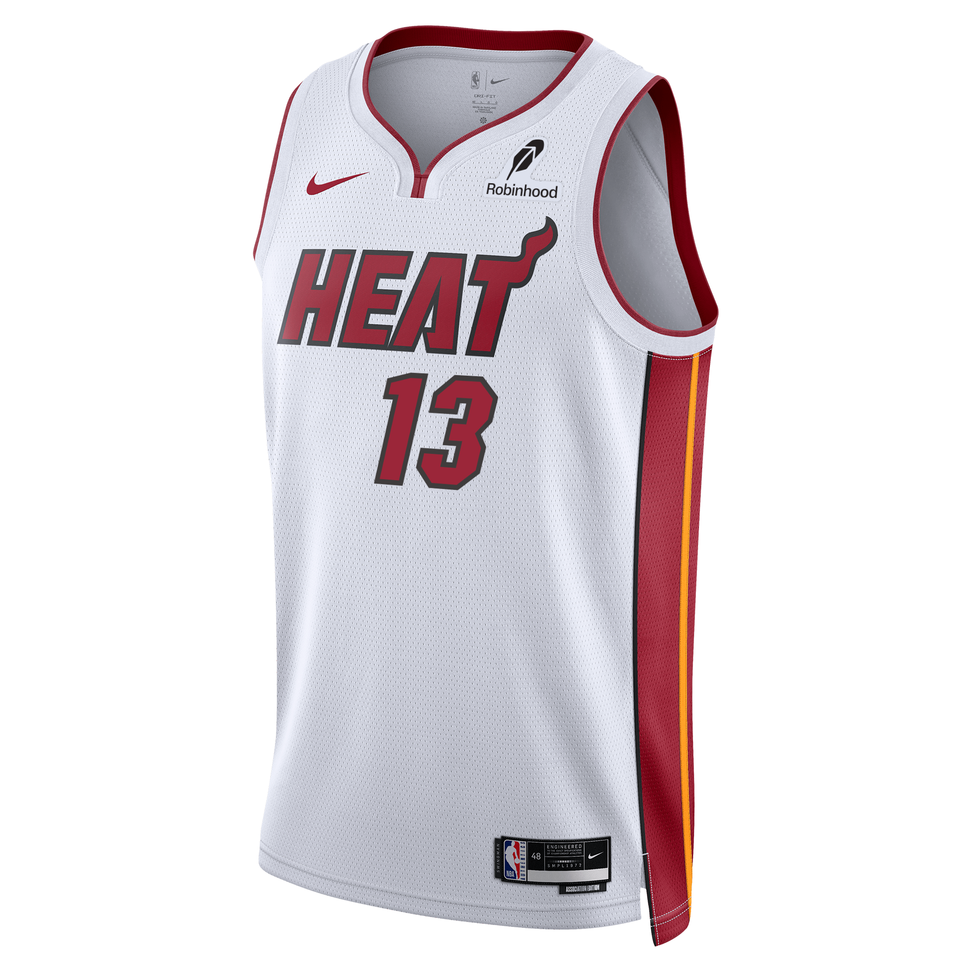 Bam Adebayo Nike Miami HEAT Youth Association White Swingman Jersey Youth Jersey Nike   