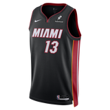 Bam Adebayo Nike Miami HEAT Icon Black Swingman Jersey - 1