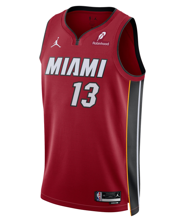 Bam Adebayo Nike Jordan Brand Miami HEAT Statement Red Swingman Jersey Men's Jersey Nike   