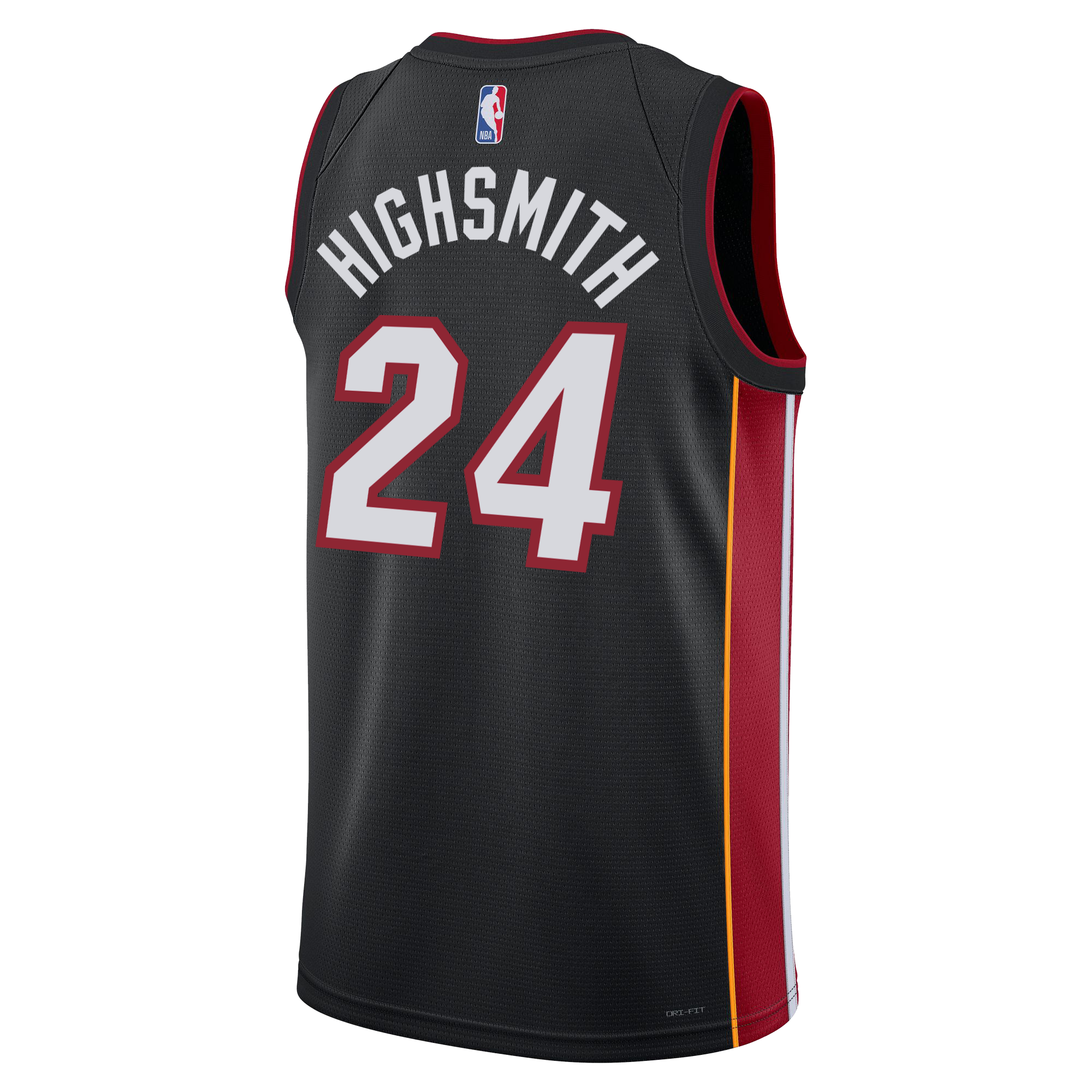 Haywood Highsmith Nike Miami HEAT Icon Black Swingman Jersey Men's Jersey Nike   