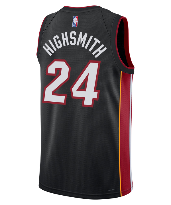 Haywood Highsmith Nike Miami HEAT Icon Black Swingman Jersey Men's Jersey Nike   