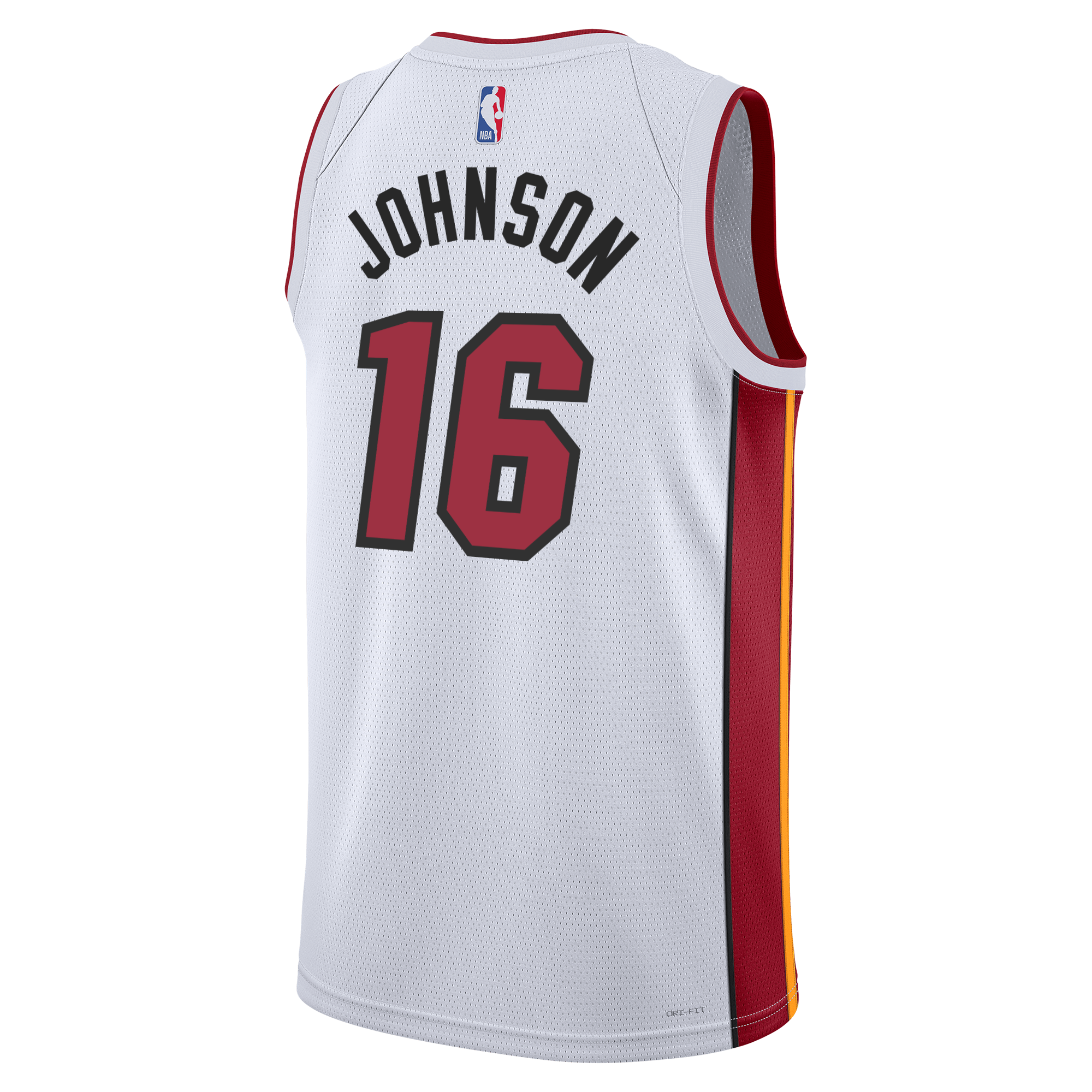 Keshad Johnson Nike Miami HEAT Association White Swingman Jersey Men's Jersey Nike   