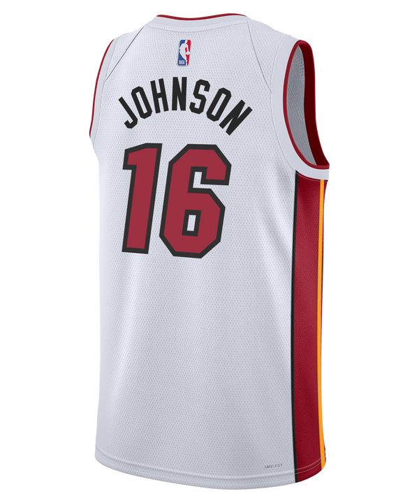 Keshad Johnson Nike Miami HEAT Association White Swingman Jersey Men's Jersey Nike   