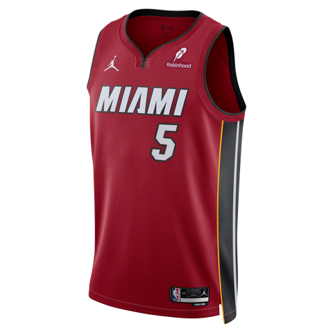 Nikola Jović Nike Jordan Brand Miami HEAT Statement Red Swingman Jersey