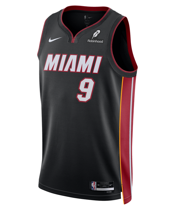 Pelle Larsson Nike Miami HEAT Icon Black Youth Swingman Jersey Youth Jersey Nike   