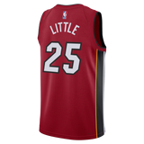 Nassir Little Nike Jordan Brand Miami HEAT Statement Red Swingman Youth Jersey - 2