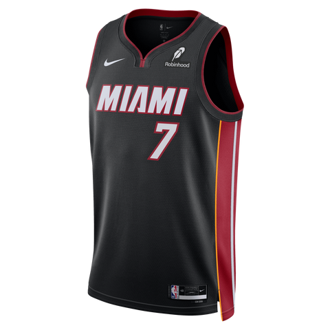 Kel'el Ware Nike Miami HEAT Icon Black Swingman Jersey