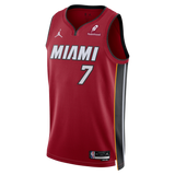 Kel'el Ware Nike Jordan Brand Miami HEAT Statement Red Swingman Jersey - 1