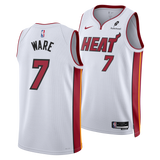 Kel'el Ware Nike Miami HEAT Association White Swingman Jersey - 3