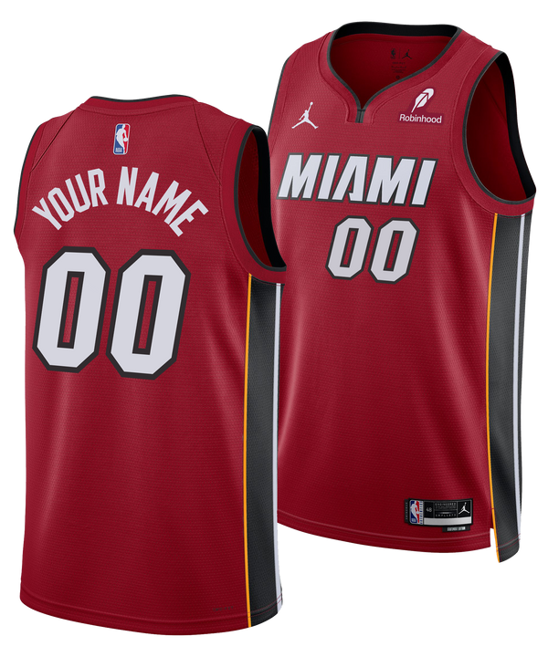 Personalized Nike Jordan Brand Miami HEAT Statement Red Swingman Youth Jersey Youth Jersey Nike   