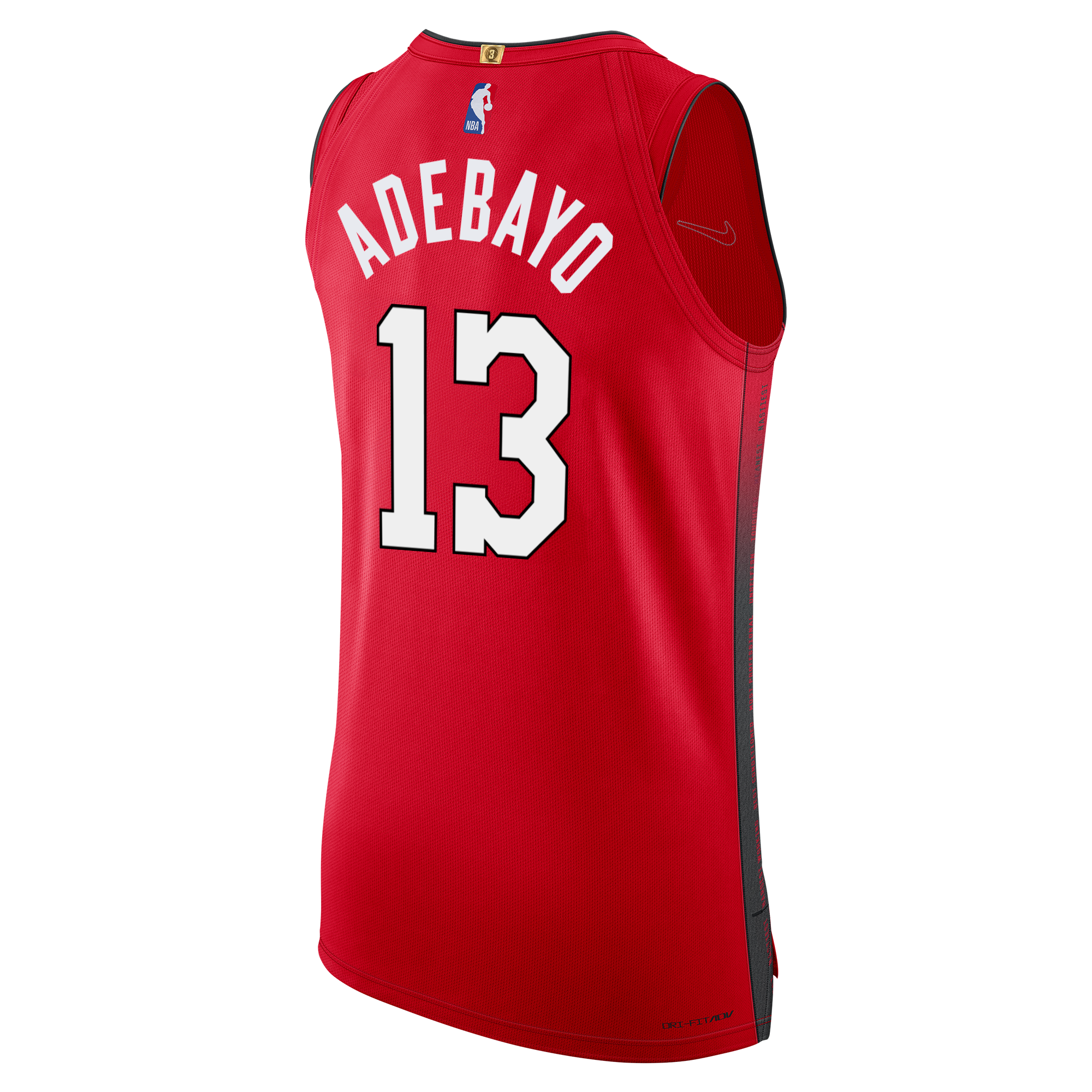 Bam Adebayo Nike HEAT Culture: Blood Red Authentic Jersey Men's Jersey Nike