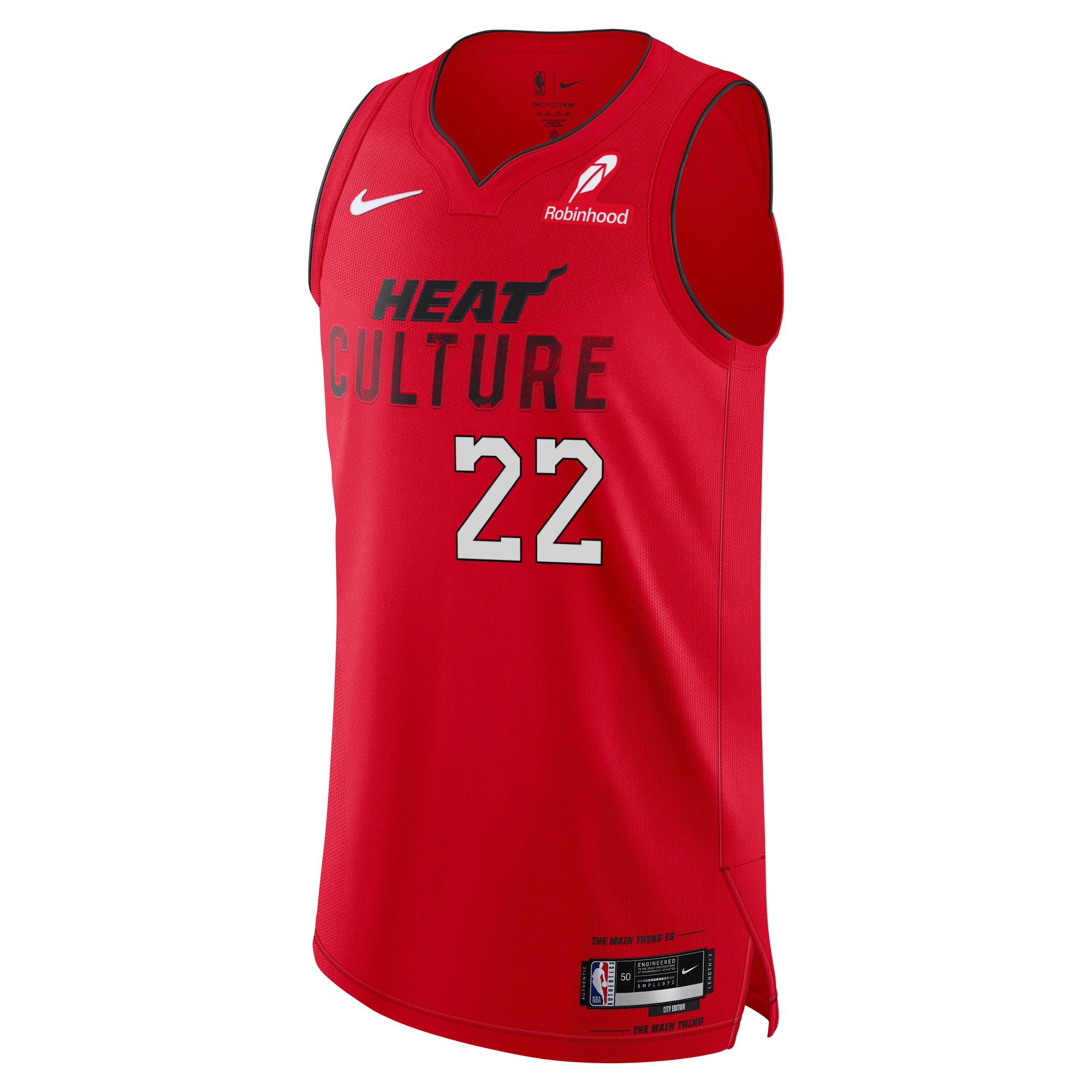 Jimmy Butler Nike HEAT Culture: Blood Red Authentic Jersey