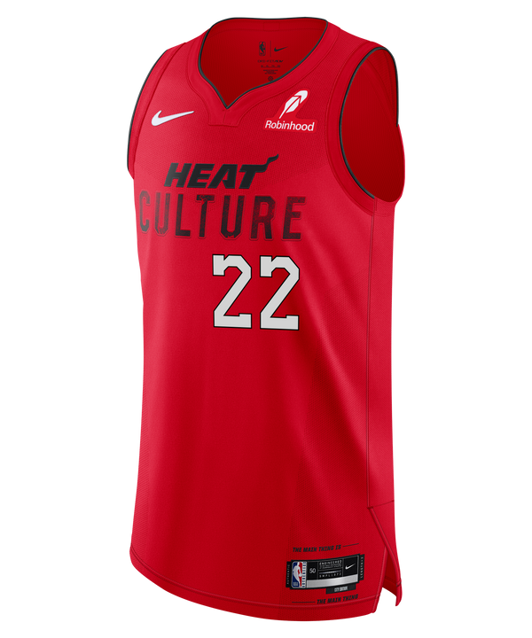 Jimmy Butler Nike HEAT Culture: Blood Red Authentic Jersey