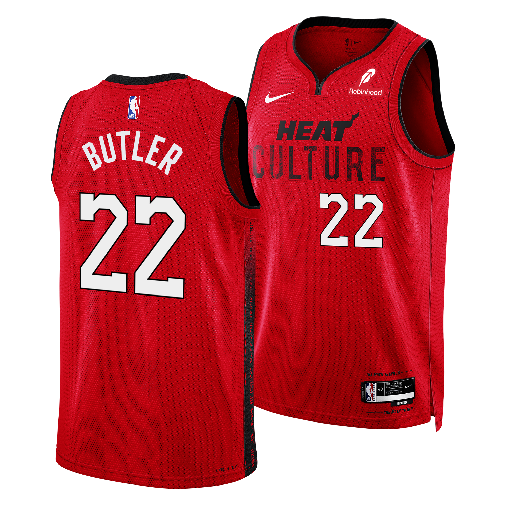 Jimmy Butler Nike HEAT Culture: Blood Red Swingman Jersey Men's Jersey Nike   