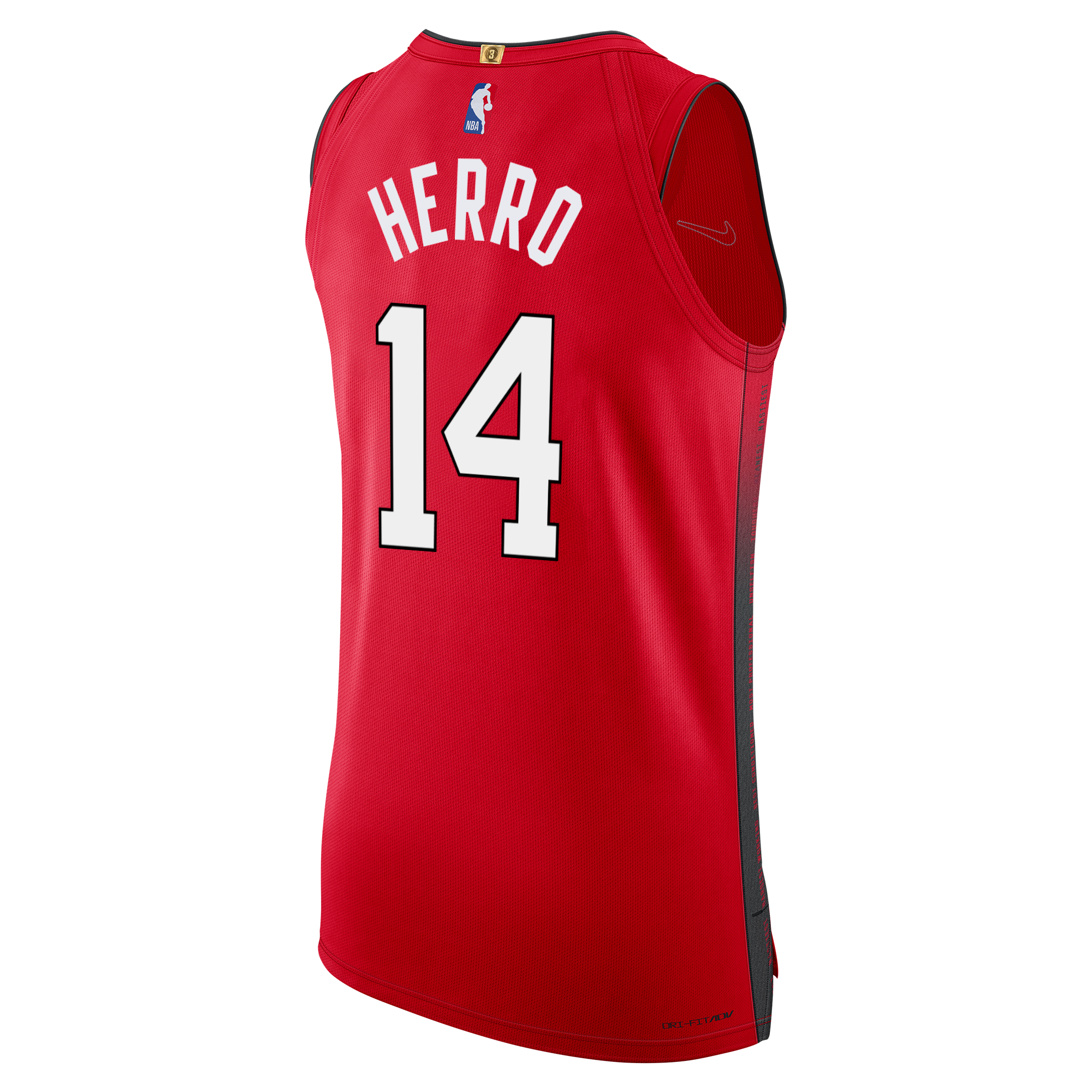 Tyler Herro Nike HEAT Culture: Blood Red Authentic Jersey Men's Jersey Nike