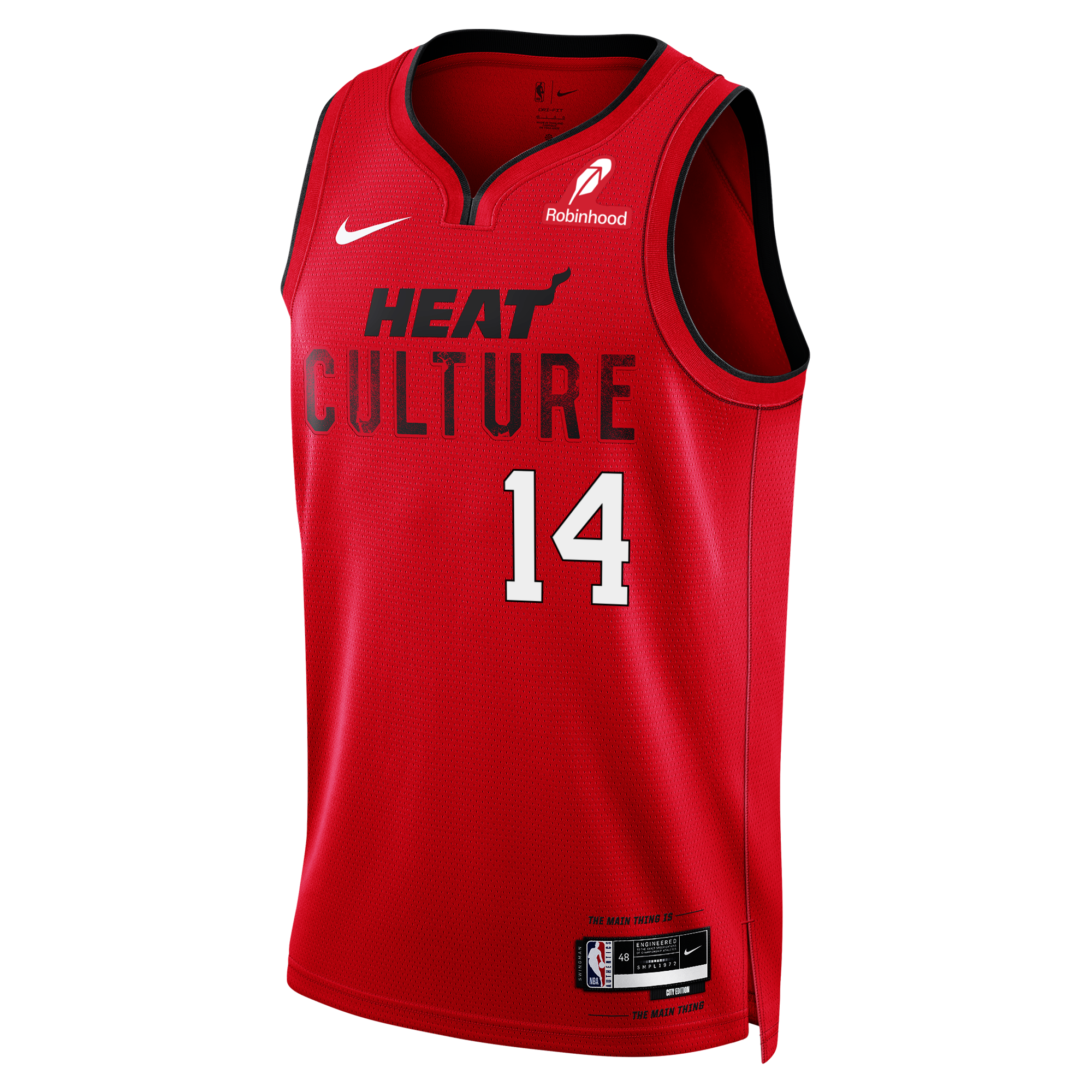 Tyler Herro Nike HEAT Culture: Blood Red Youth Swingman Jersey Youth Jersey Nike   