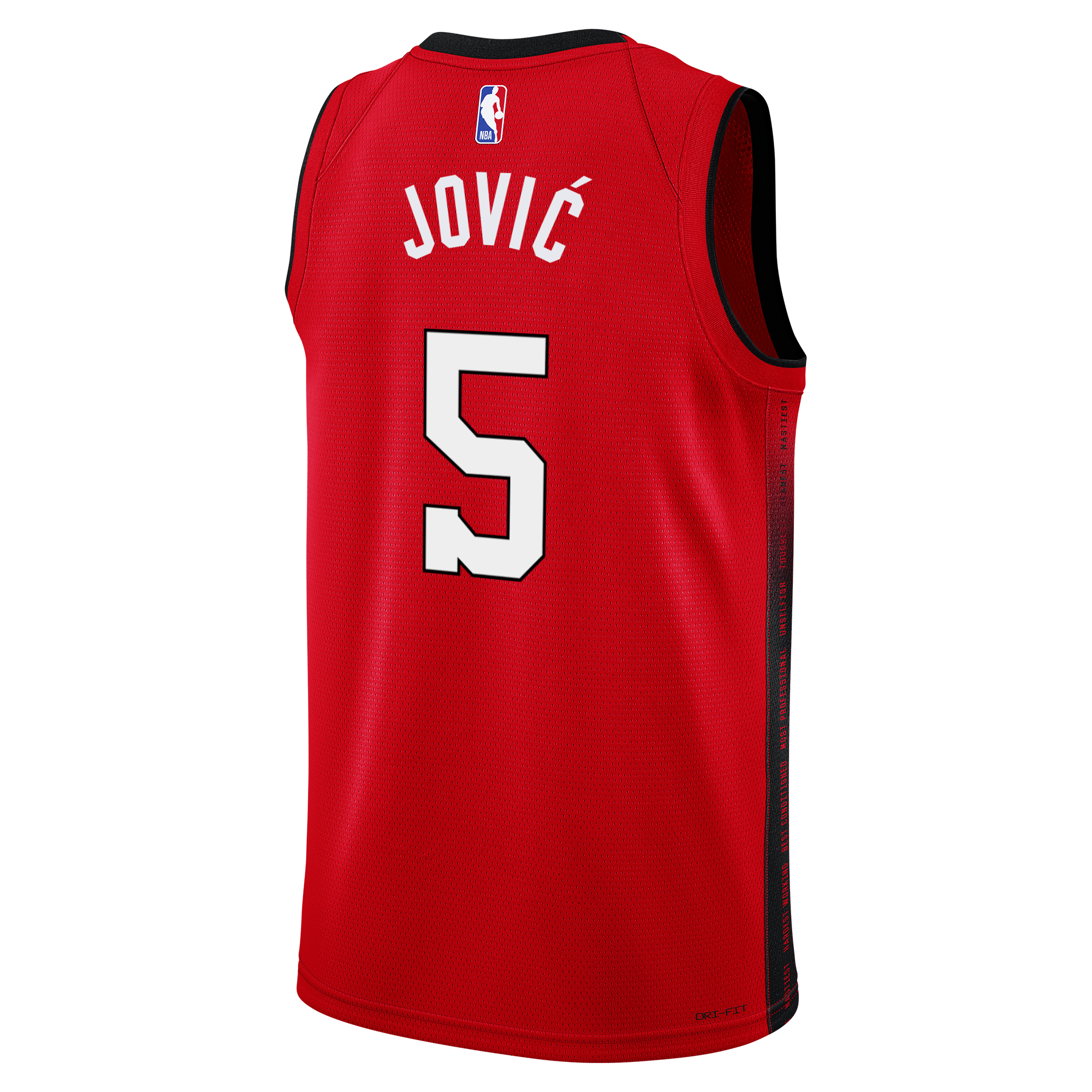 Nikola Jović Nike HEAT Culture: Blood Red Swingman Jersey Men's Jersey Nike   