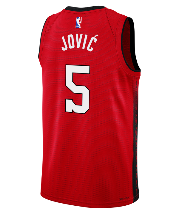 Nikola Jović Nike HEAT Culture: Blood Red Swingman Jersey Men's Jersey Nike   