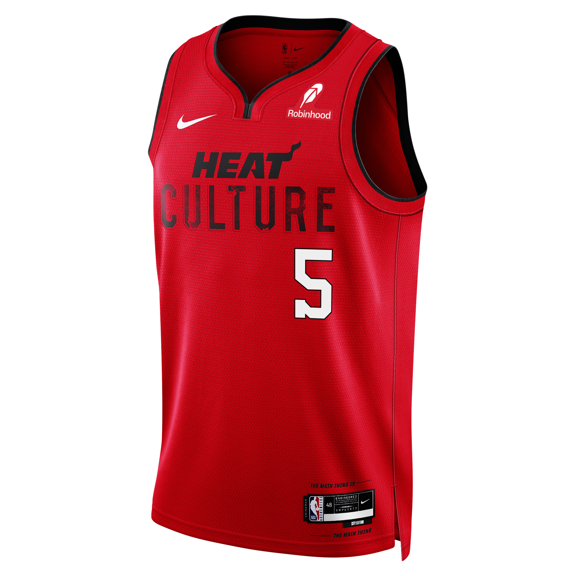 Nikola Jović Nike HEAT Culture: Blood Red Swingman Jersey Men's Jersey Nike   