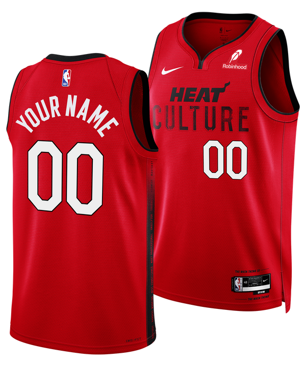 Personalized Nike HEAT Culture: Blood Red Swingman Jersey Men's Jersey Nike   