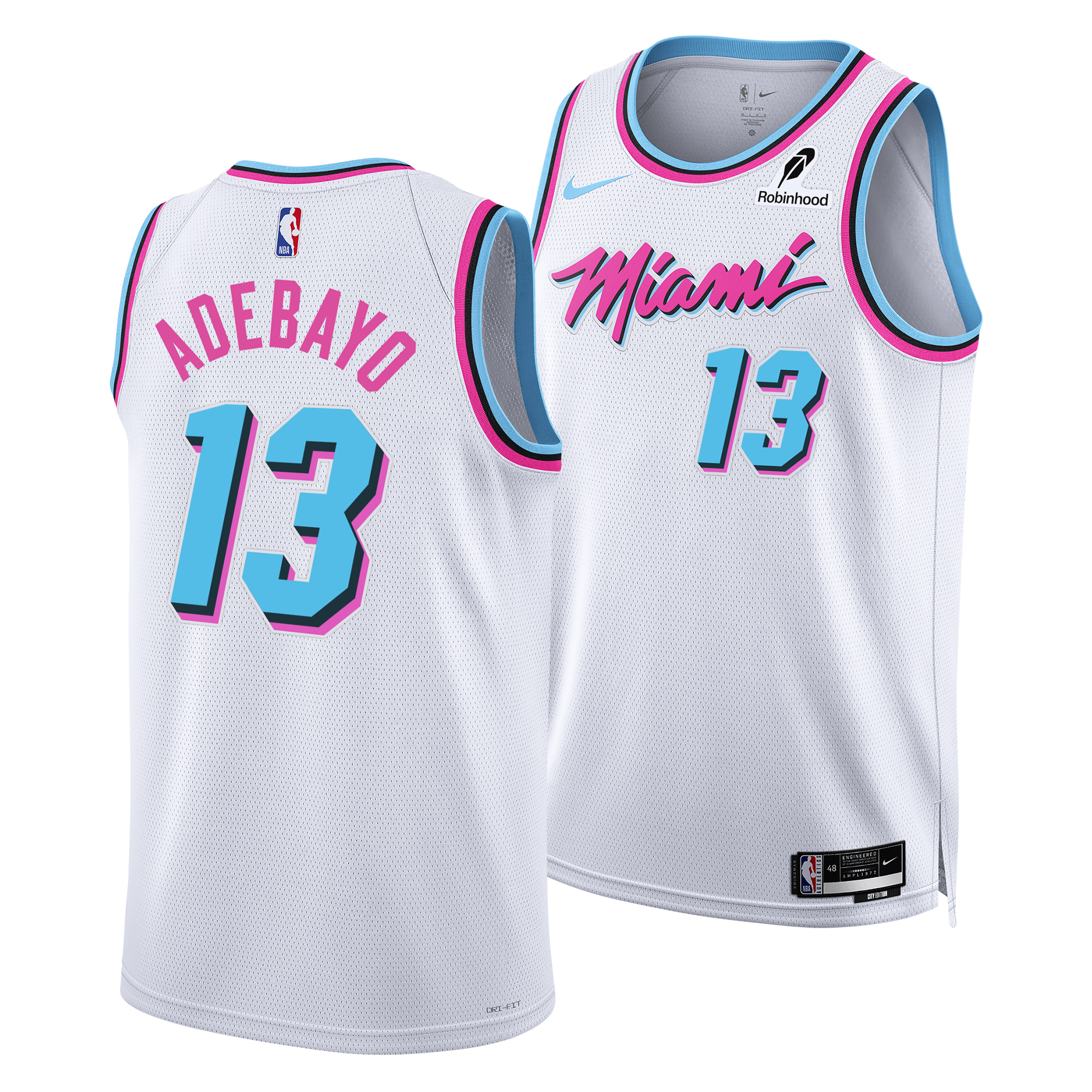 Bam Adebayo Nike Original Vice Youth Swingman Jersey Youth Jersey Nike