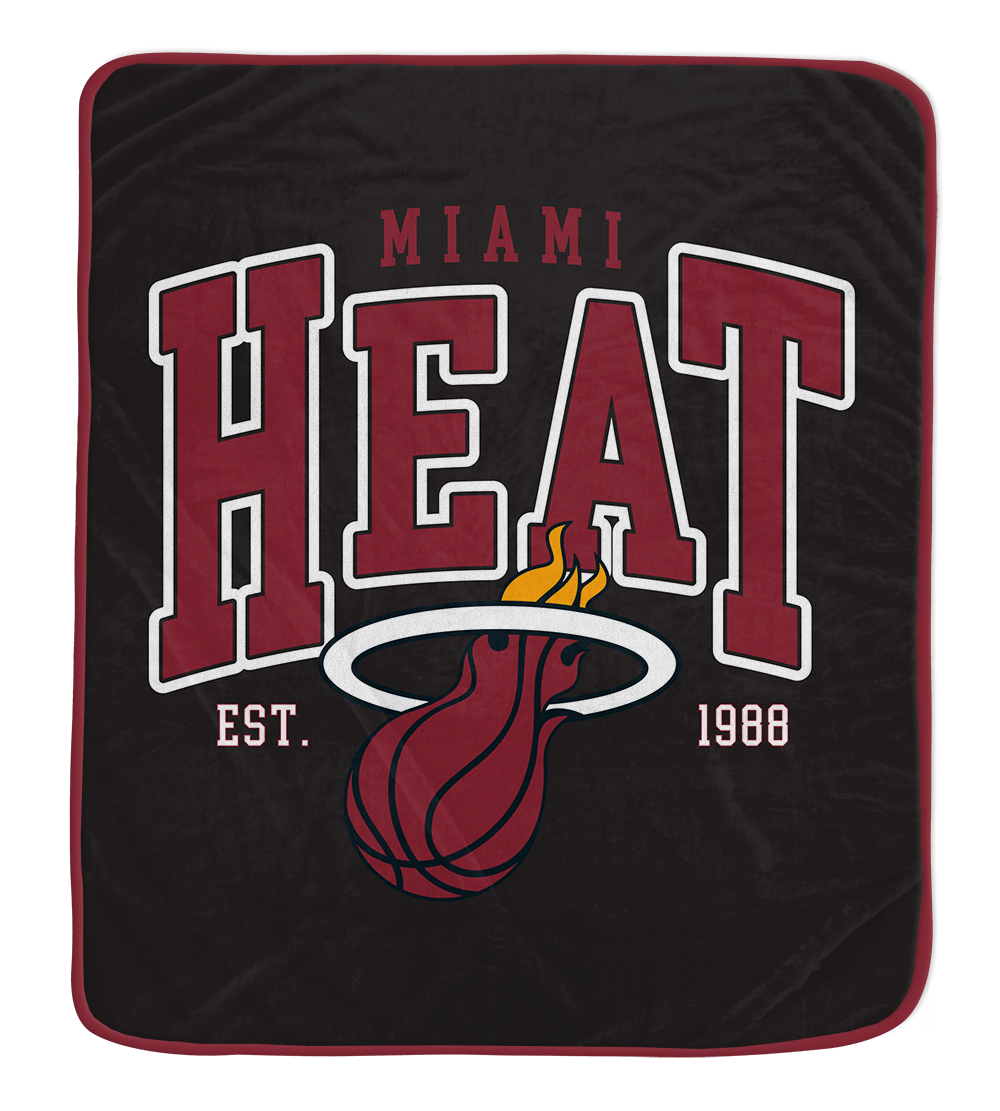 Miami HEAT Ultra Soft Throw Blanket Novelties Pegasus Sports   