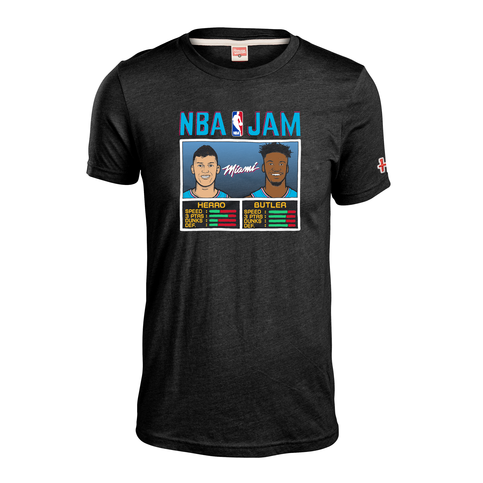 Homage Butler & Herro NBA JAM ViceWave Tee Men Tees Homage   